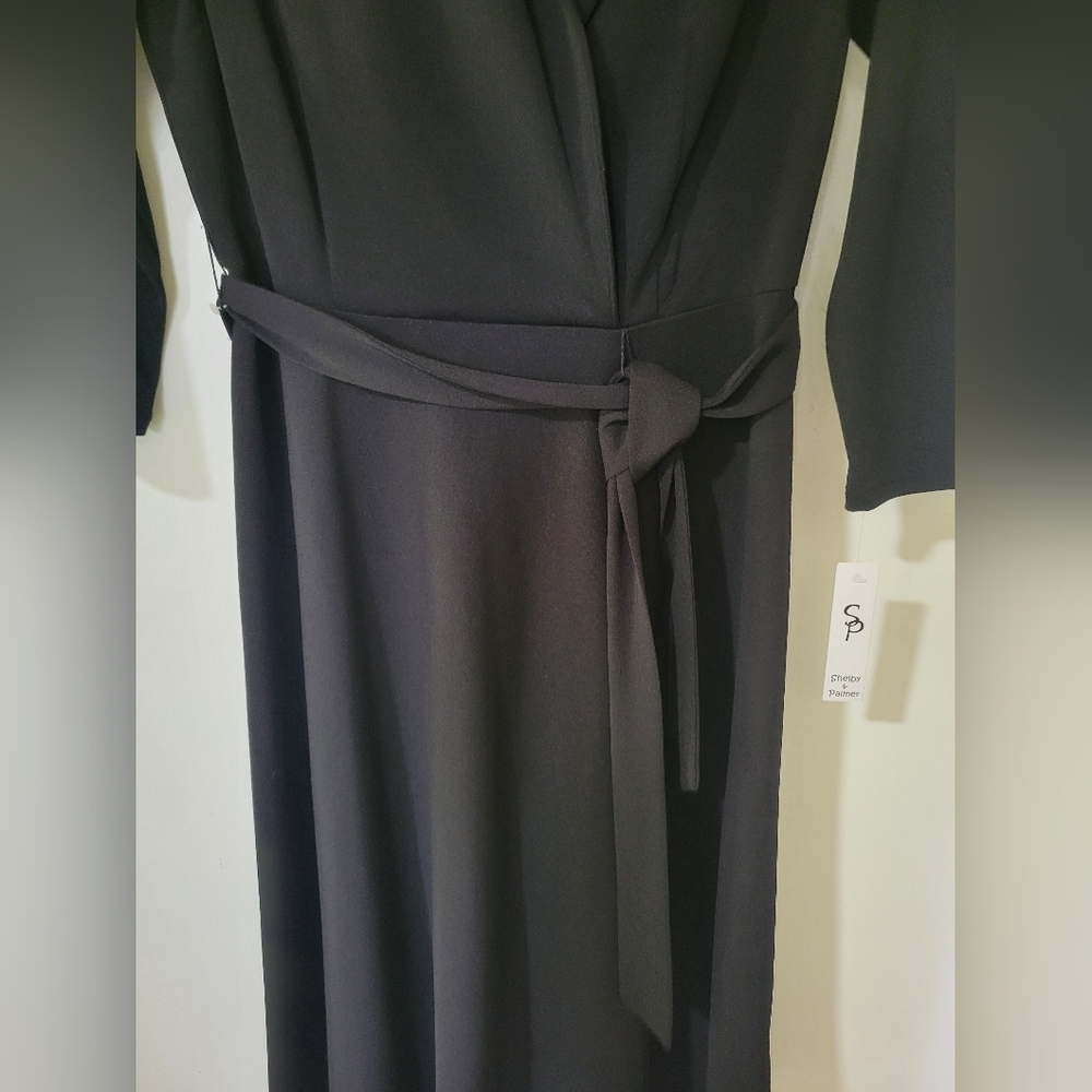 Shelvy Palmer Black Belted Dress - Picture 8 of 16